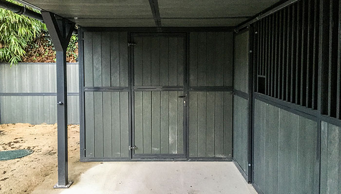 buitenbox gelakte afwerking met opslagplaats